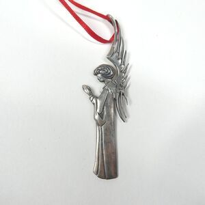 Praying Angel 925 Sterling Silver Christmas Ornament Hand & Hammer